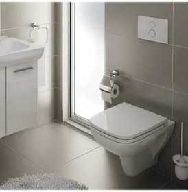 Resim Vitra S20 Kanallı Beyaz Asma Klozet 5505l003-0868, Vitra Gömme Rezervuar Set 768-1851 Beyaz 