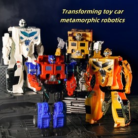 Resim Inertia Kaydırılabilir Dönüşüm Oyuncak Robot Araba 