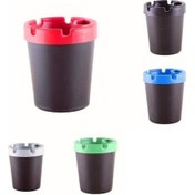 Resim Kokusuz Küllük Bardak Oto Küllük Araba Araç Sigara Susuz Küllük Kırmızı 