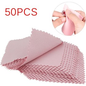Resim 50 Adet Gümüş Parlatma Bezi, Süper İnce Elyaf, Pembe, Renk Kontrastı Yok, Polyesterden Yapılmış, Mücevher Bakımı İçin 