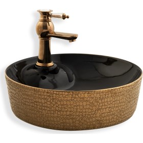 Resim Lena E-5001Rs Tezgah Üstü Porselen Lavabo 