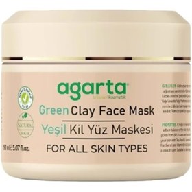 Resim Agarta Doğal Yeşil Kil Yüz Maskesi 150ML (2 Li Set) 