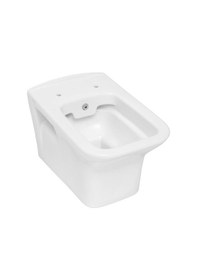 Resim Serel Nita Köşeli Kanalsız Asma Klozet Nt25 + Zenith Slim Yavaş Kapanan Kapak 2'li Set Beyaz 