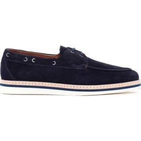 Resim Derimod Erkek Lacivert Süet Deri Casual Ayakkabı 