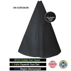 Resim Tata İndica Siyah Nokta Desenli Deri Spor Dikiş Vites Körüğü 