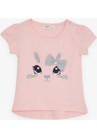 Resim Breeze Kız Çocuk Taytlı Takım Tavşancık Nakışlı 1-4 Yaş, Pembe-pembe Pembe 