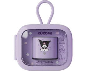 Resim Miniso Sanrio Lisanslı Kuromi Taşınabilir Metal Kablosuz Hoparlör 