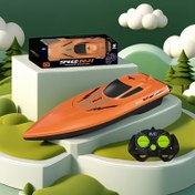 Resim Çocuklar için 2.4G Kablosuz Uzaktan Kumandalı Elektrikli Tekne/Teke ve Helikopter Kombinasyonu - Turuncu ve Siyah Hızlı Hareketli Açık Su Oyuncağı, Ergonomik Tutuş, Piller Dahil Değil, İdeal Yaz Tatili Hediyesi, Uzaktan Kumandalı Oyuncak, Tatil Hediyesi, Canlı Uçak Tasarımı, Dayanıklı Plastik Gövde 