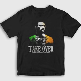 Resim Presmono Unisex Çocuk Siyah Take Over Ufc Conor McGregor T-Shirt 