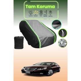 Resim Dokaca Neo Siyah_gri_siyah Neon Fitilli Honda Legend 2009 - 2012 Uyumlu Koruma Örtüsü Araba Brandası 