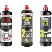 Resim Menzerna Yeni 400, 2500, 3800 Pasta + Hare Giderici Set-1 Litre 