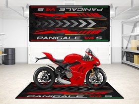 Resim PANIGALE V4S İçin Tasarlanmış Motosiklet Matı - MM7188 - Standart / 260cm x 120cm 