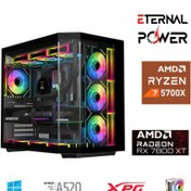 Resim ETERNAL POWER RYZEN 7 5700X 32G DDR4 1TB M.2 RX7800XT A520 A650W 