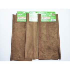 Resim REPLAX 3 Adet Güderi Bez Natural Lüks 50x35 Cm Evde Arabada Ofiste 