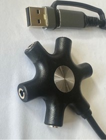 Resim 5 Çıkışlı Usb Ses Kartı 5 Port Usb Ses Kartı 