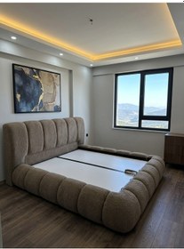 Resim Most Piatto Premium Bazalı Karyola Kahverengi Bukle Kumaş 180x200 Cm. Yatak İçindir Evinize Teslim 180 x 200 CM 