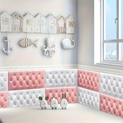 Resim 6 adet Kendinden Yapışkanlı Yatak Başucu Yastıkları, Beyaz Yastık Duvar DIY Büyük Yatak Odası Yastığı, Oturma Odası için Uygun, 3D Kendinden Yapışkanlı Duvar Çıkartmaları - Kalın Ses Yalıtımı Elmas Desenli Vinil Tatami Zemin, Ev veya Ofisleri Kolayca Dönüştürmek, Kolay Kurmak 