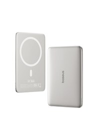 Resim Baseus Picogo 0.3'' Ultra İnce 5000mah Magsafe Kablosuz Powerbank, Bej Bej 