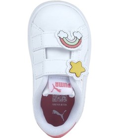 Resim Puma Smash 3.0 Badges Bebek Beyaz Spor Ayakkabı 397287-01 Beyaz 