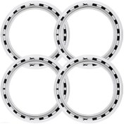 Resim Seat Uyumlu 15 Jant At Desenli Lastik Yanağı Beyaz Renk 1 Takım 4 Adet 