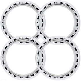 Resim Seat Uyumlu 15 Jant At Desenli Lastik Yanağı Beyaz Renk 1 Takım 4 Adet 