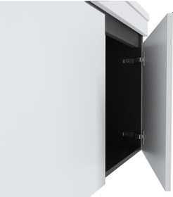 Resim Teta Home Tokyo 100 Cm Mdf Banyo Dolabı Seti + Boy Dolabı Antrasit - Beyaz 
