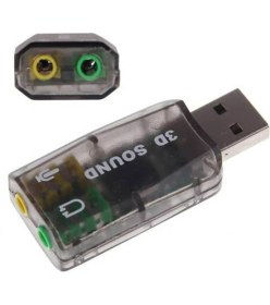 Resim Koodmax 5.1 Sound USB Ses Kartı Virtual 3D Çevirici Dönüştürücü 