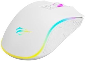 Resim Havit Gamenote MS1034 RGB Gaming Makrolu Programlanabilir Oyuncu Mouse - Beyaz 