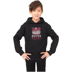 Resim Tshirthane Dragon Ball Z Anime Master Roshi Ho Siyah Çocuk 3ip Kapşonlu 001 Siyah 