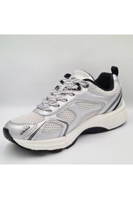 Resim Greyder 59218 Gümüş Renk Deri Kadın Sneaker Spor Ayakkabı 