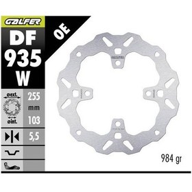 Resim Triumph Speed Twin 900 Arka Fren Diski 255 Mm 2022 Sonrası Galfer Dalgalı Sabit Çelik Disk A 