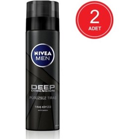 Resim Nivea Men Deep Dimension Pürüzsüz Tıraş Köpüğü 2 x 200 ML 