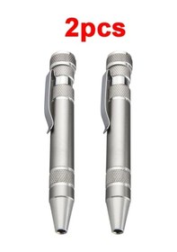 Resim Dream011 8'li 1 Aşınmaz Yuvarlak Tornavida Kalem 2 Parça Gümüş Çok Amaçlı Vida Alet Seti 