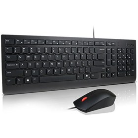 Resim Lenovo 4X31R64437 Essential Kablolu Türkçe Q AI USB Klavye Mouse Set 
