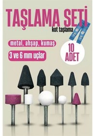 Resim Modacar Seramik Uçlu Taşlama Seti Metal Alüminyum Çelik Dremel Uçlu Taşlama Kot Taşlama 