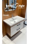 Resim TURKUAZ Turkuaz Cerastyle Frame Etajer Uyumlu Damlalıklı Lavabo 70*45 Cm 