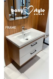 Resim TURKUAZ Turkuaz Cerastyle Frame Etajer Uyumlu Damlalıklı Lavabo 70*45 Cm 