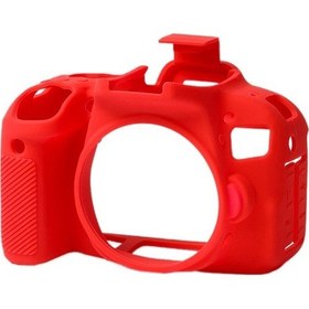 Resim Easycover Canon 800D Silikon Kılıf Ecc800Dr (Kırmızı) 