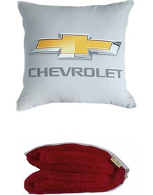 Resim Caisya Butik Chavrolet Baskılı Battaniyeli Opsiyonel Yastık 