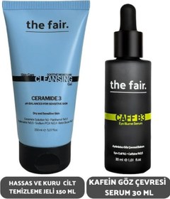 Resim the fair. Ceramide 3 Hassas ve Kuru Ciltler İçin Yüz Temizleme Jeli 150 ML + Kafein Göz Çevresi Serumu 30 ML 