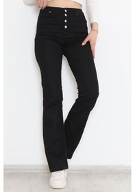 Resim Mokashopin - İspanyol Paça Pantolon Siyah - 12275.1431. 001 