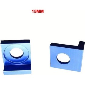 Resim Hightower 15mm Mavi Motosiklet Arka Çatal Salıncak Kolu Zincir Ayar Kilidi Kilogram Plakası 