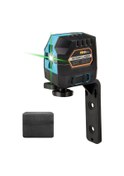 Resim Honmex Mini Yeşil Işık 2 Çizgi Lazer Seviye Aleti - Otomatik Dengeleme, Tahta/duvar Montajı, Akıllı Hata Uyarısı, Aa Pil Pil Yok - Mavi 