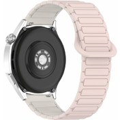 Resim 22mm Manyetik Silikon Saat Kayışı Huawei Watch Gt 5 Pro 46mm/gt 5 46mm/watch 4/samsung Galaxy Uyumlu Watch3 45mm 