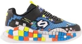 Resim Muggo BLOCK Renkli Blok Tabanlı Cırtlı ve Bağcıklı Çocuk Sneaker Spor Ayakkabı 