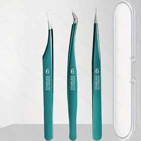 Resim 3 parça/1 set Paslanmaz çelik siyah noktalar ve sivilce temizleme aracı seti - hassas cımbızlar, temiz cilt sivilce yay seti 
