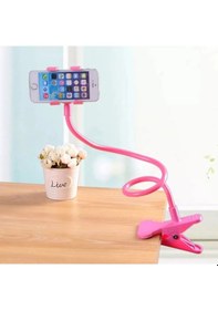 Resim Pembe Renk Akrobat Telefon Tutucu Oynar Başlıklı Renkli 