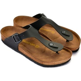 Resim Slazenger LUKE Kadın Parmak Arası Plaj Siyah Terlik 