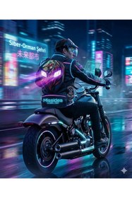 Resim Missidea Lion King LED Ekranlı Büyük Boy Motorcu Sırt Çantası 