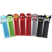 Resim Marvel Avengers Serisi Saç Tarağı, Taşınabilir ve Dayanıklı İnce Dişli Metal Saç Tarağı, Normal Saç Tipleri İçin Uygun, Günlük Şekillendirme için İdeal 